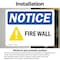Signmission Fire Wall OSHA Notice Sign, Vinyl Decal, 14in W x 10in L, 2PK OS-2PACK-NS-D-1014-L-15670 - alternate 5